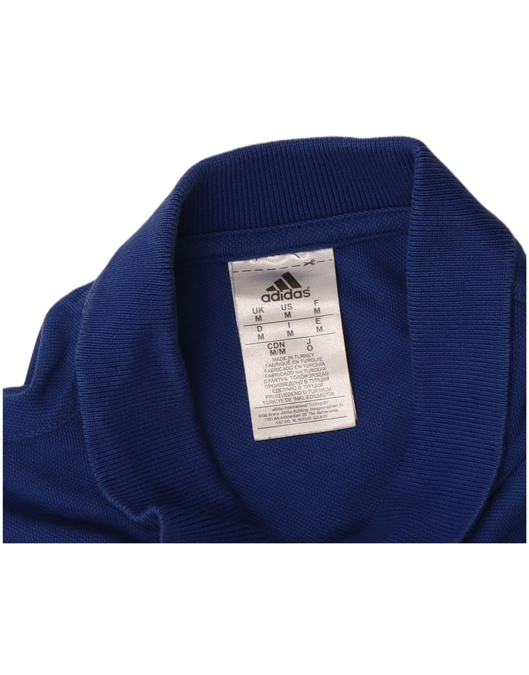 Adidas muška grafička polo majica srednje plavi pamuk