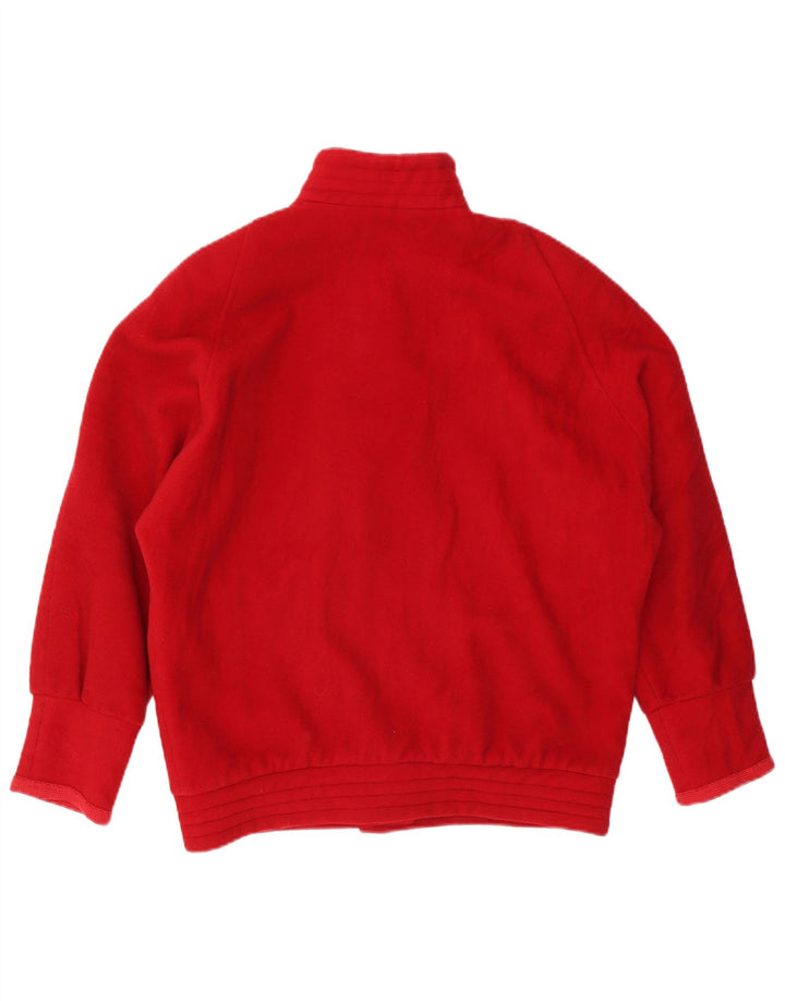 Vintage ženska prevelika bomber jakna EU 42 velika crvena vunena