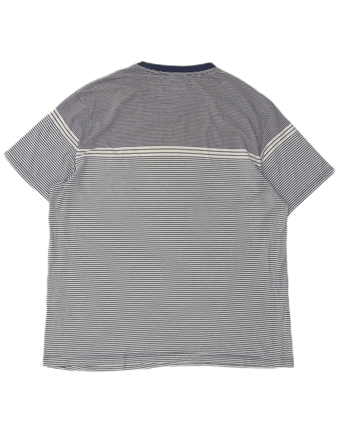 PENGUIN Muška visoka majica kratkih rukava XL, tamnoplavi pamuk na pruge