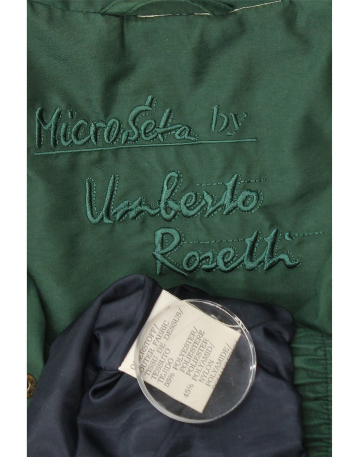 Umberto Rosetti muška bomber jakna UK 40 veliki zeleni poliester