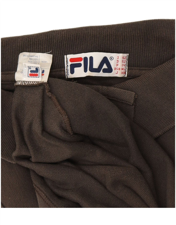 FILA muška polo majica IT 52 veliki sivi pamuk