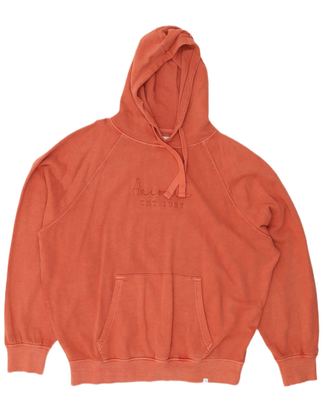 ANIMAL Ženska velika majica s kapuljačom s grafičkim motivima UK 14, veliki ružičasti pamuk