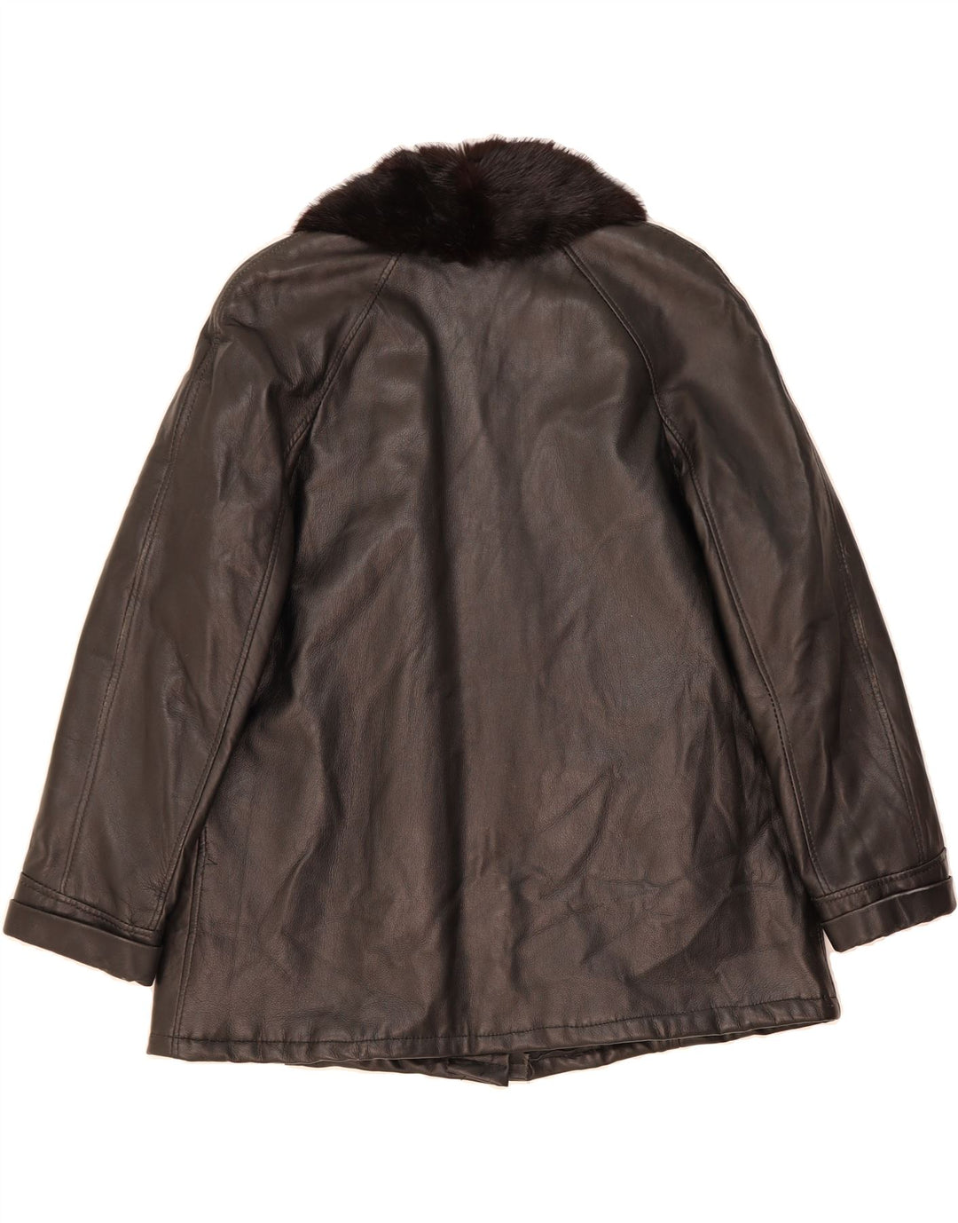 VINTAGE Womens Overcoat UK 22 3XL Black Vintage Vintage and Second-Hand Vintage from Messina Hembry 