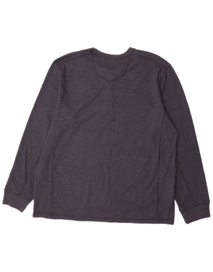 Eddie Bauer muška majica dugih rukava 2XL tamnoplavi pamuk