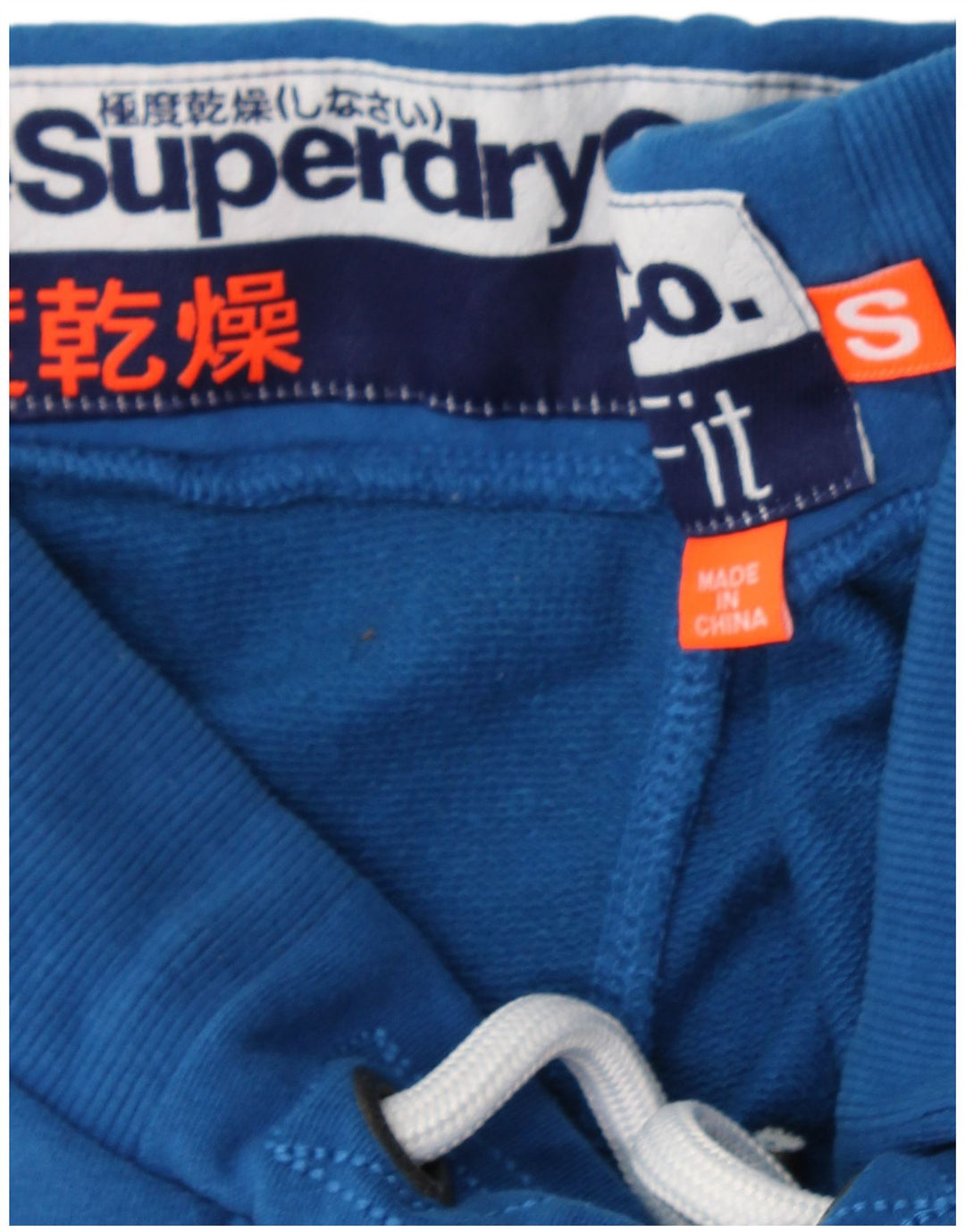 SUPERDRY Muške sportske kratke hlače male plave pamučne boje