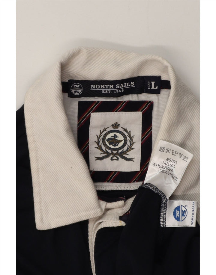 NORTH SAILS Muška ragbi polo majica dugih rukava velika tamnoplava boja
