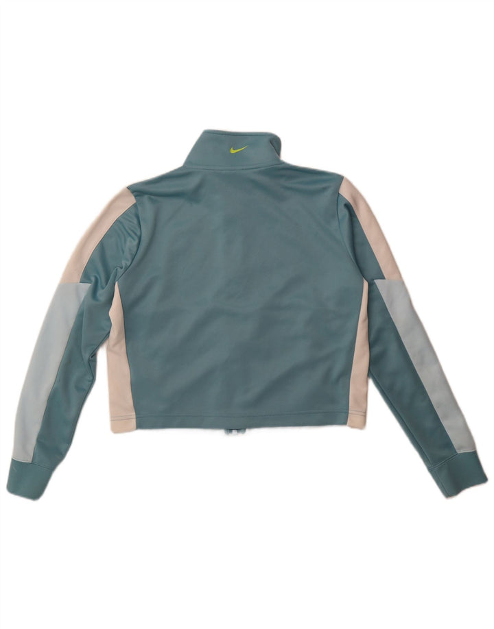 Nike ženska gornja jakna trenirke s velikim grafičkim motivima UK 10 Small Blue