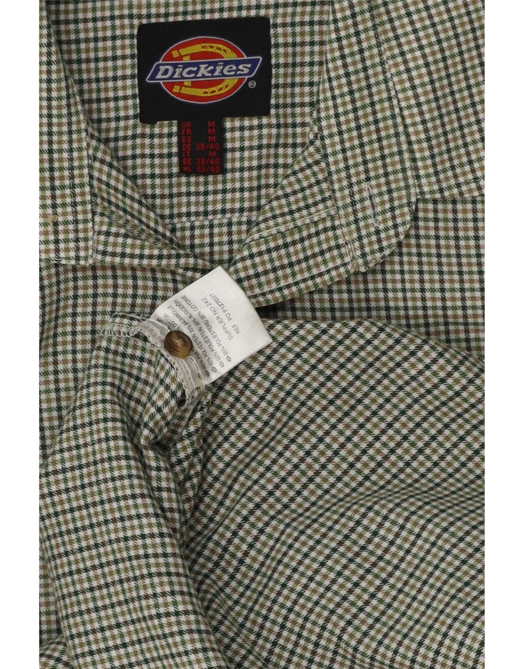 Dickies muška košulja od poliestera srednje zelene ptičice