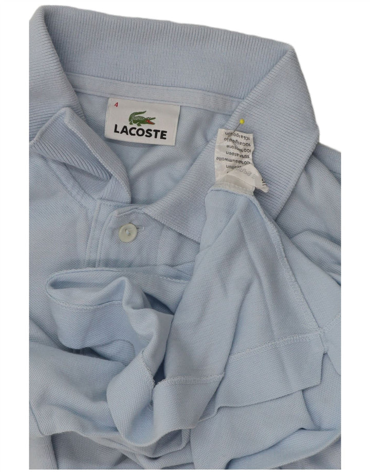Lacoste muška polo majica veličine 4 srednje plavi pamuk
