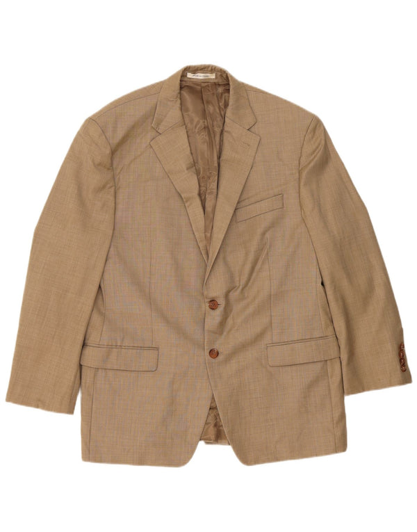 Ralph Lauren Mens 2 Button Blazer Jacket UK 42 Large Beige Wool