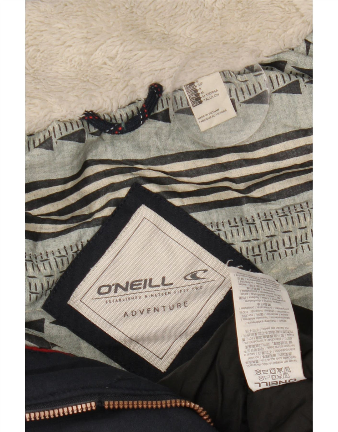 O'NEILL Ženska parka jakna s kapuljačom UK 10 Mala tamnoplava poliester