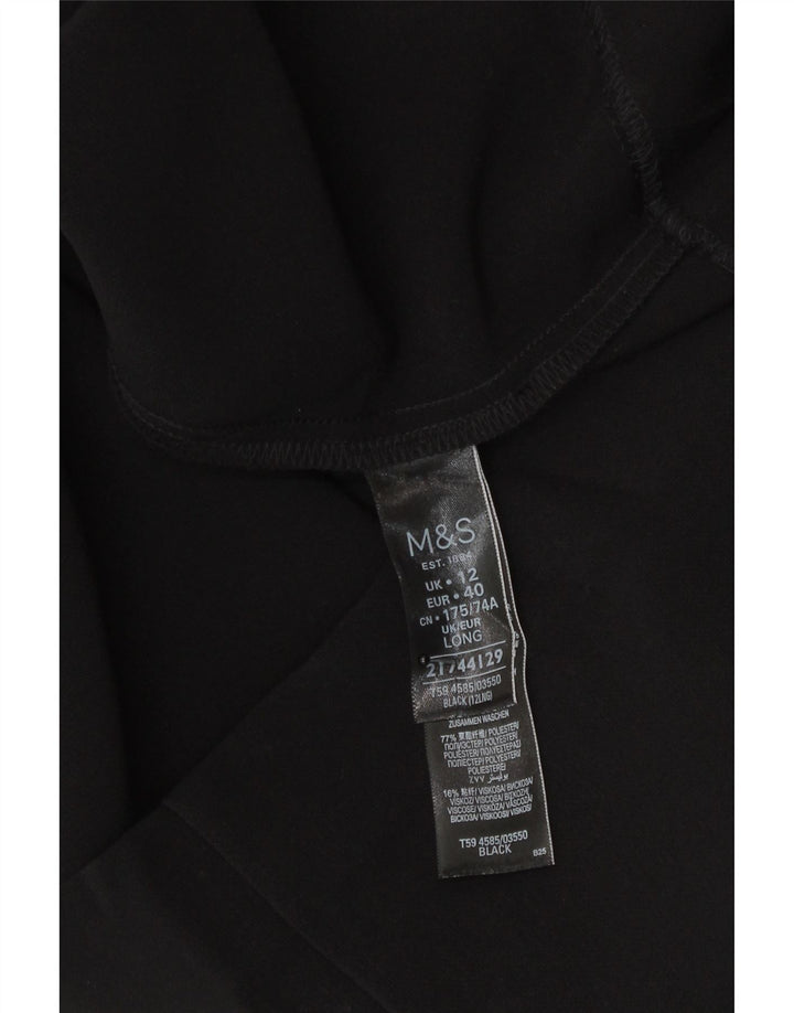 Marks & Spencer ženska pencil suknja UK 12 srednje W30 crni poliester