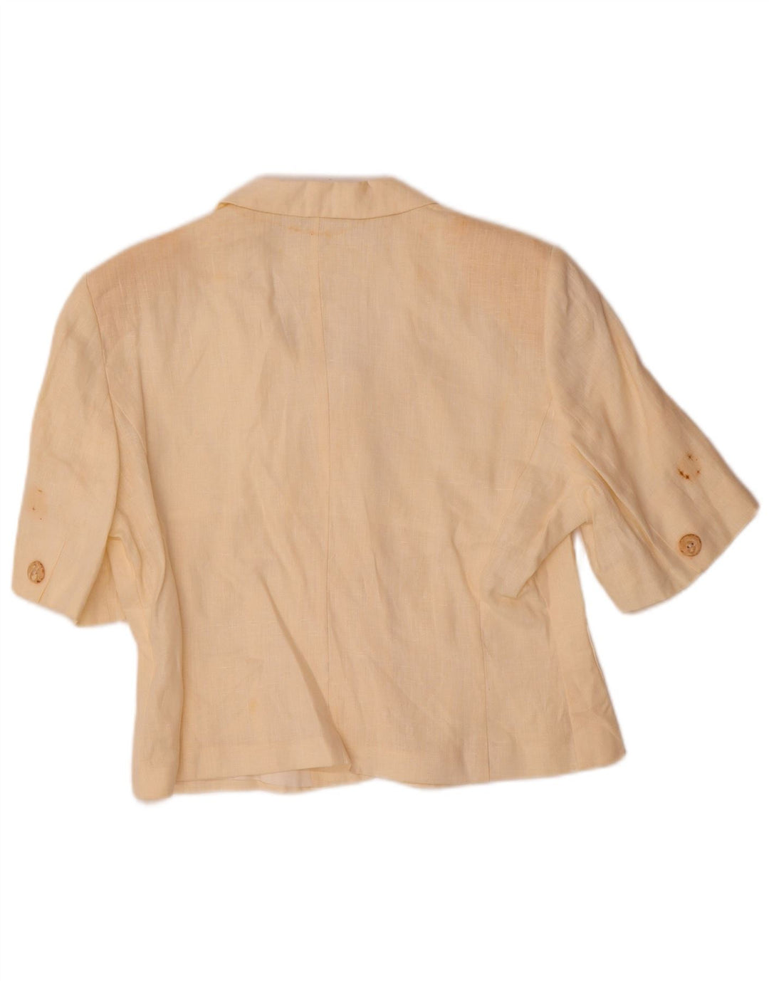Gianfrediani ženski sako kratkih rukava s 4 gumba UK 16 Large Beige