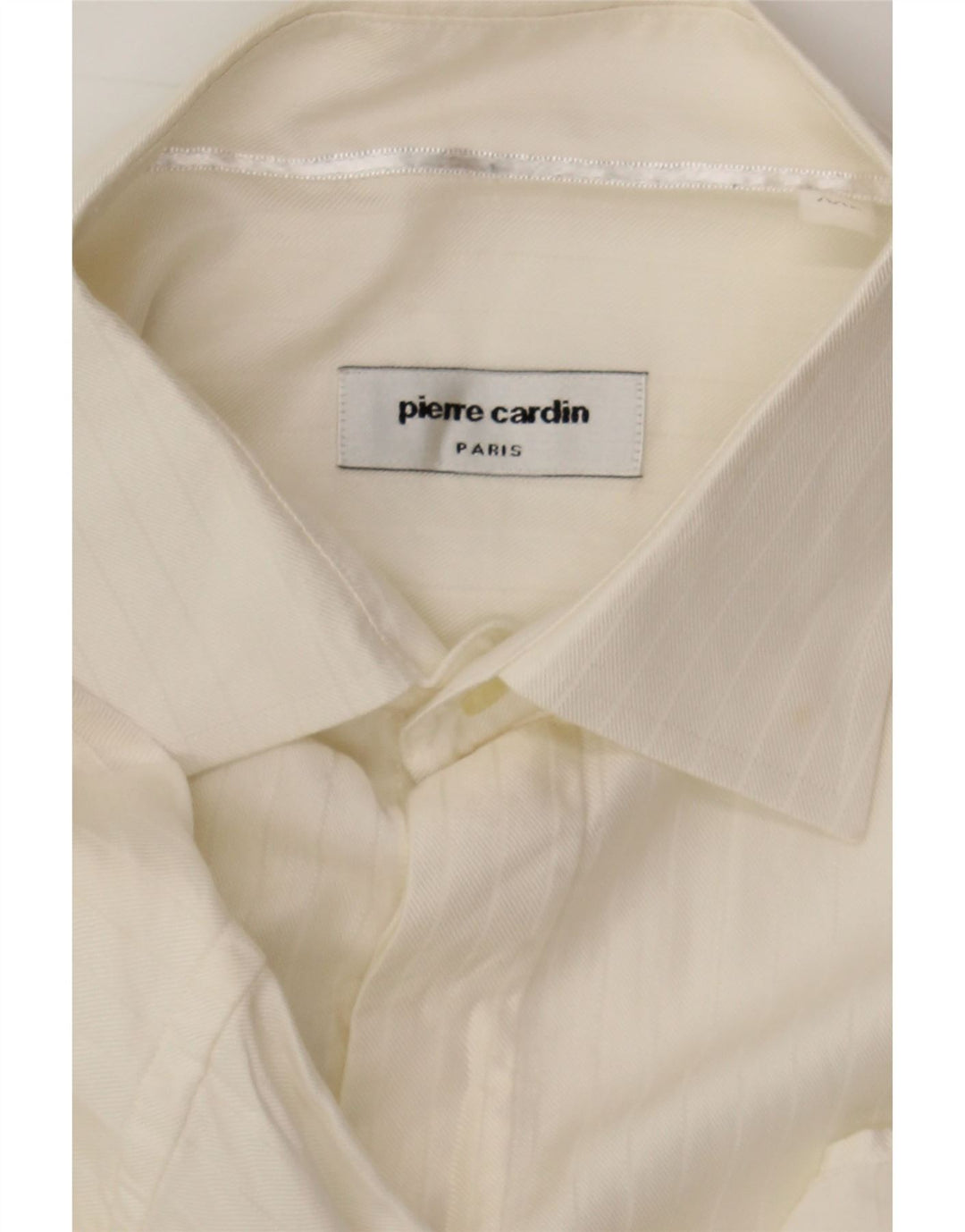 PIERRE CARDIN Mens Shirt XL White Viscose Vintage Pierre Cardin and Second-Hand Pierre Cardin from Messina Hembry 