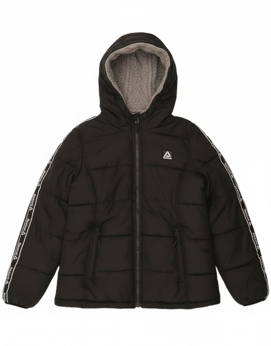 Reebok Ženska podstavljena jakna s kapuljačom Graphic UK 10 Mala crna