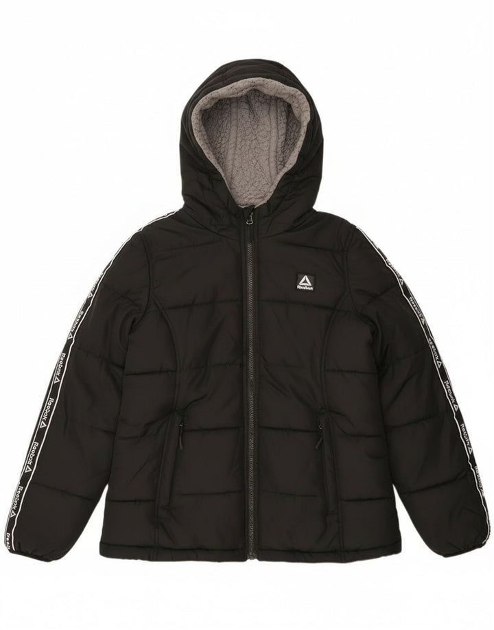 Reebok Ženska podstavljena jakna s kapuljačom Graphic UK 10 Mala crna
