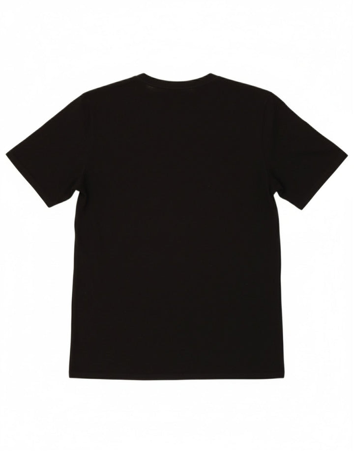 NIKE Mens Dri Fit Graphic T-Shirt Top Medium Black Cotton