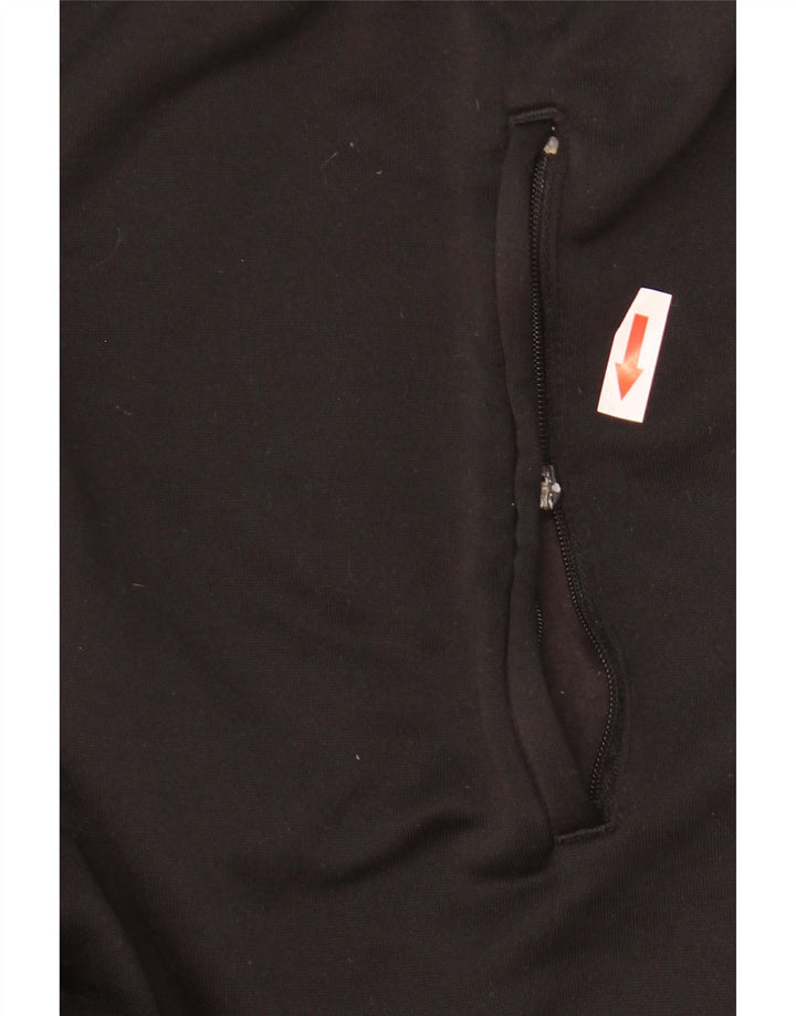 Adidas ženski pulover s kapuljačom s patentnim zatvaračem, veličina 16, crni poliester