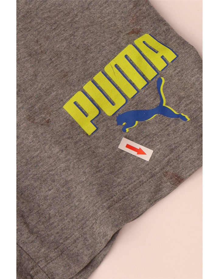 Puma muške kratke sportske hlače srednje sive s grafičkim motivima