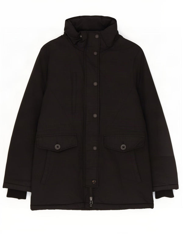 Superdry ženska jakna parka UK 14 veliki crni poliester
