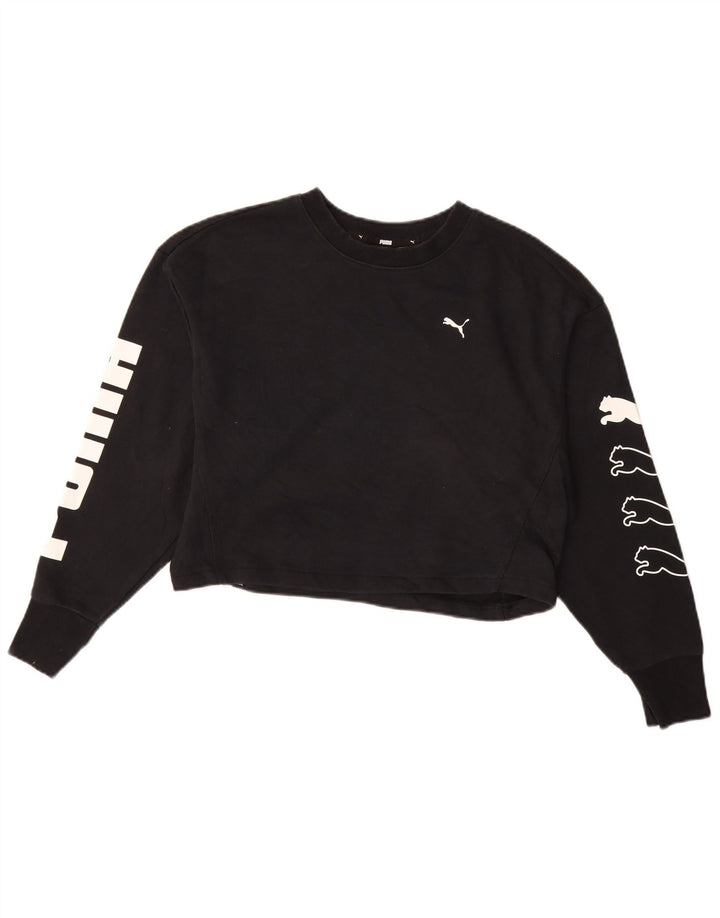 PUMA Ženska prekomjerna majica s motivom UK 10, mala crna
