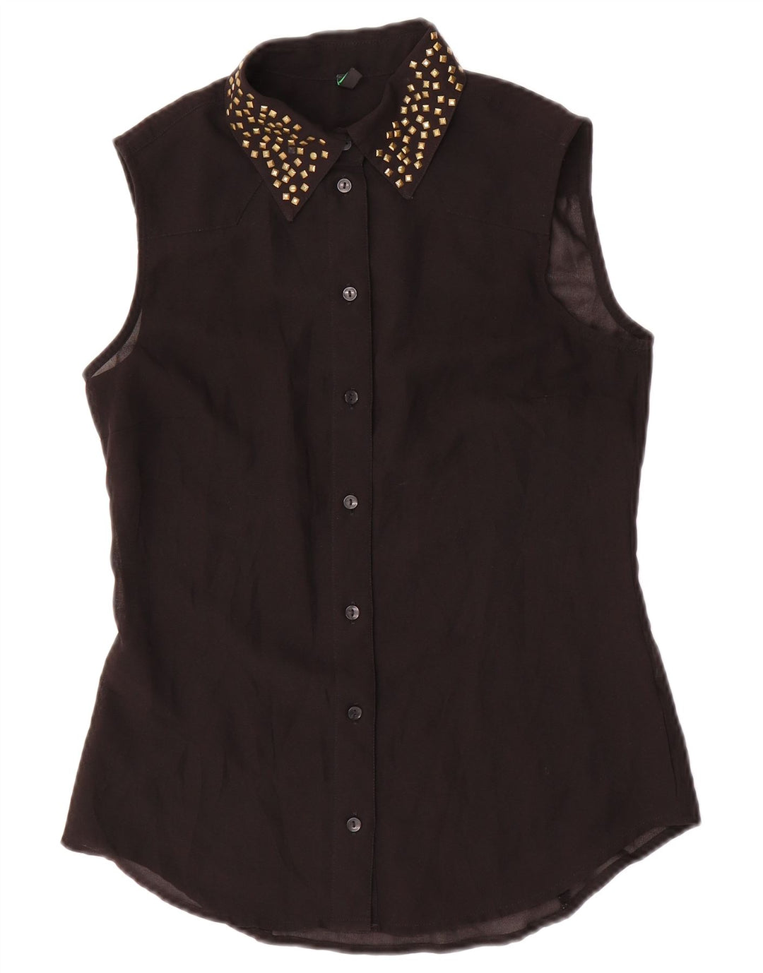 Benetton ženska košulja bez rukava UK 10 Mala crna