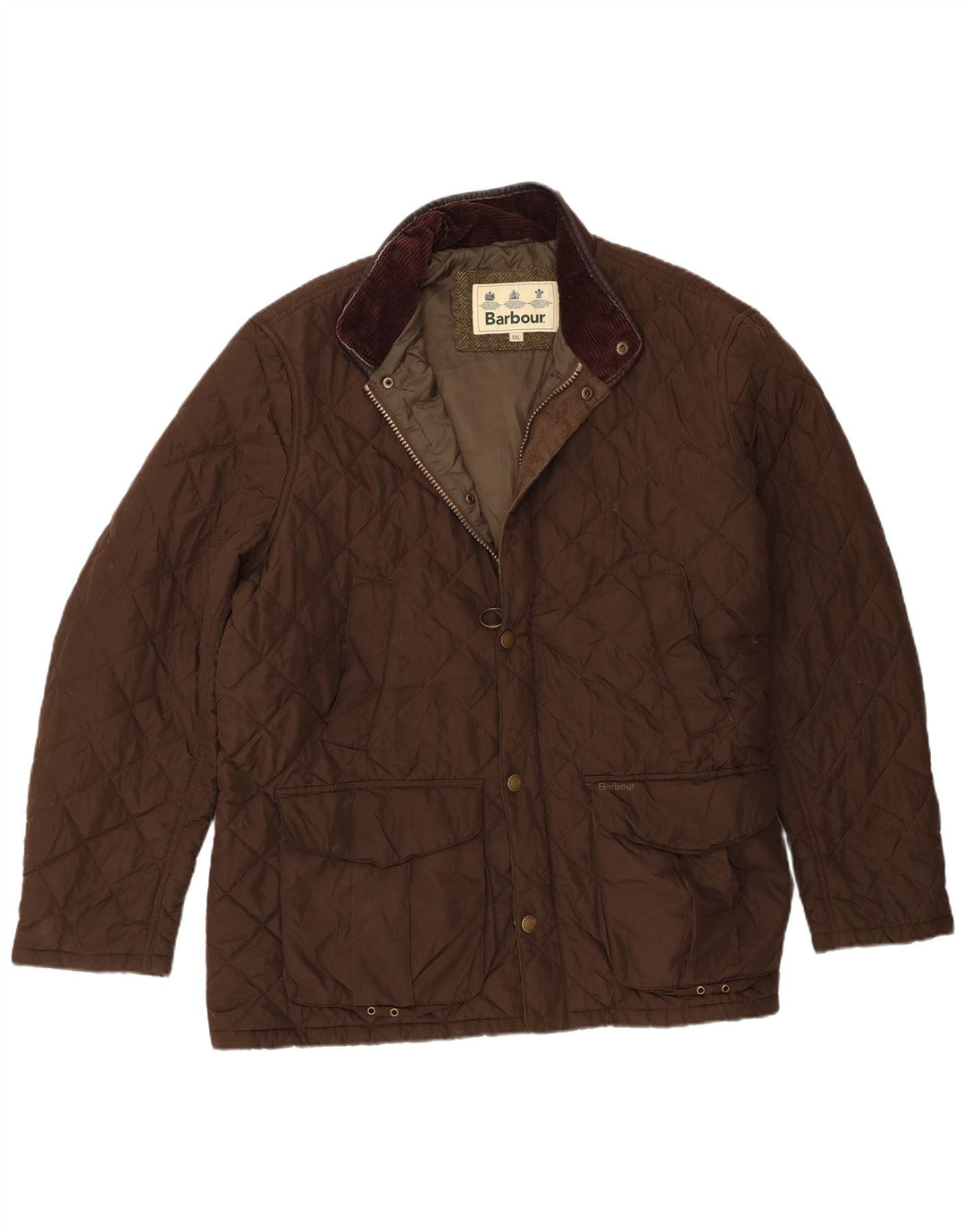 Barbour muška prošivena jakna UK 44 2XL smeđi poliester