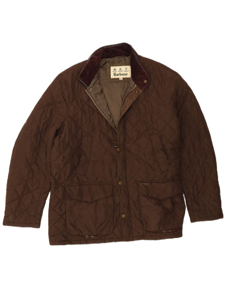 Barbour muška prošivena jakna UK 44 2XL smeđi poliester