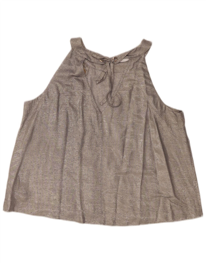 Coast ženski kratki top UK 16 Large srebrna viskoza
