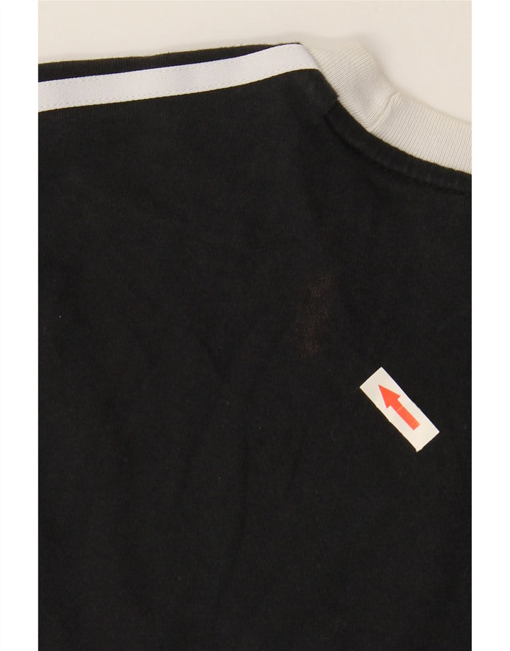 ADIDAS ženska majica kratkih rukava UK 12 srednje crni pamuk