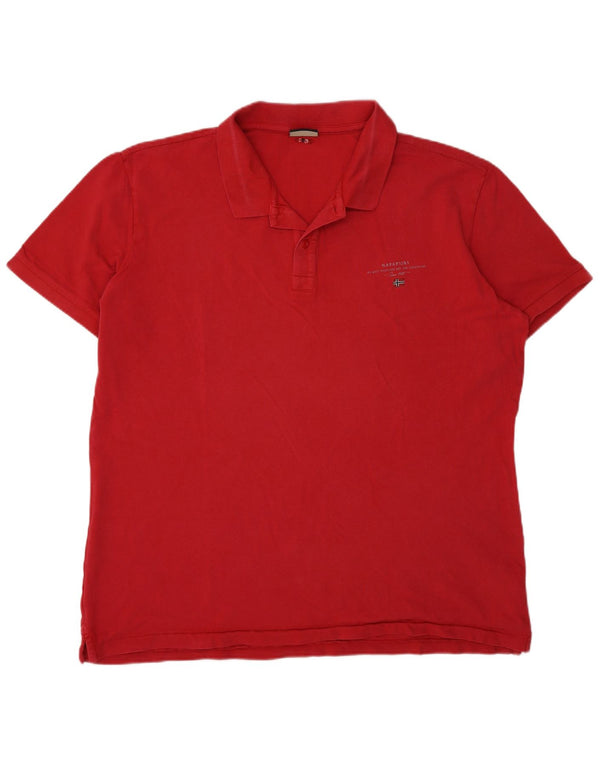Napapijri muška polo majica 3XL crveni pamuk