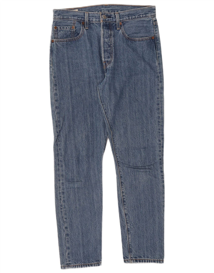 Levi's muške 501 ravne traperice W28 L28 plavi pamuk