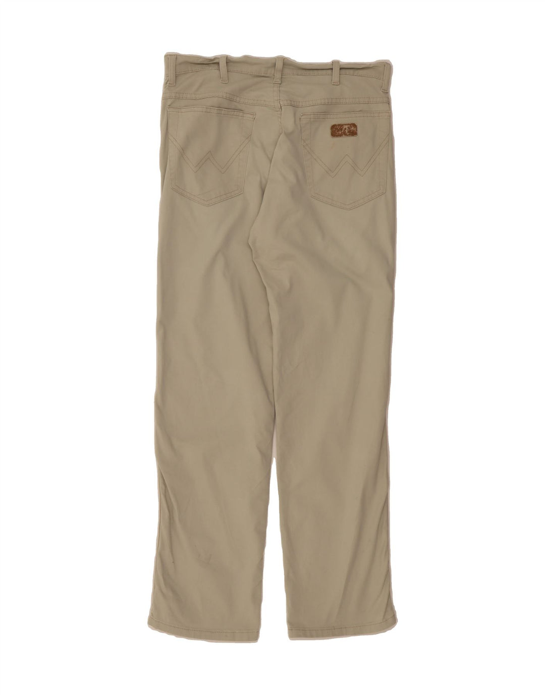 WRANGLER Womens Straight Jeans W33 L30 Beige Cotton Vintage Wrangler and Second-Hand Wrangler from Messina Hembry 