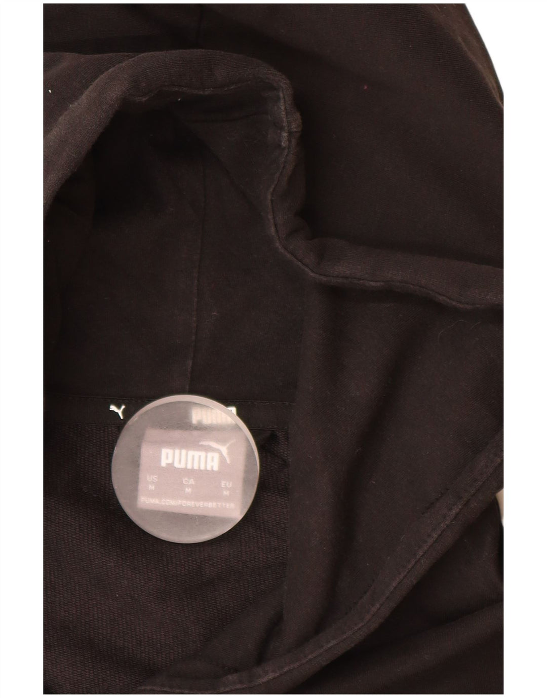 PUMA muški pulover s kapuljačom s patentnim zatvaračem srednje crne boje, pamuk