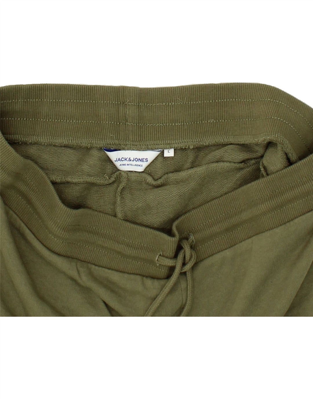 JACK & JONES Mens Sport Shorts Large Khaki Cotton Vintage Jack & Jones and Second-Hand Jack & Jones from Messina Hembry 