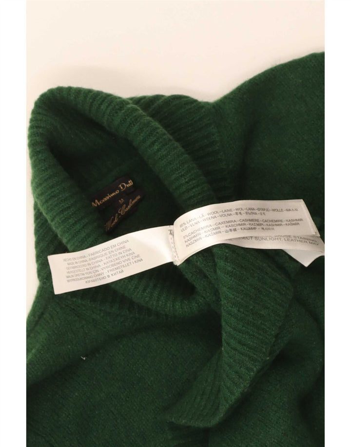 Massimo Dutti ženski kratki pulover s ovratnikom UK 12 srednje zelene vune