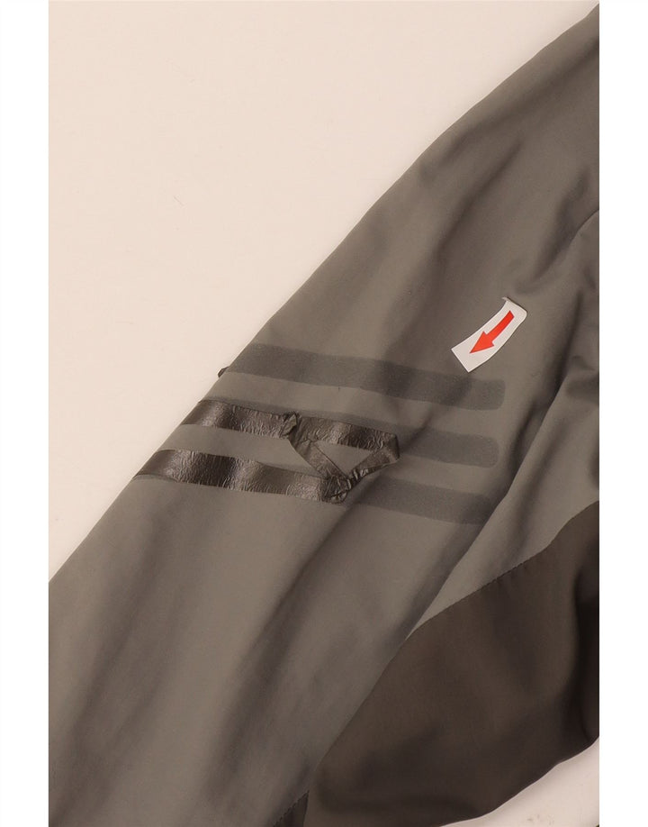 Adidas muška kišna jakna UK 40 Large Grey Colourblock najlon
