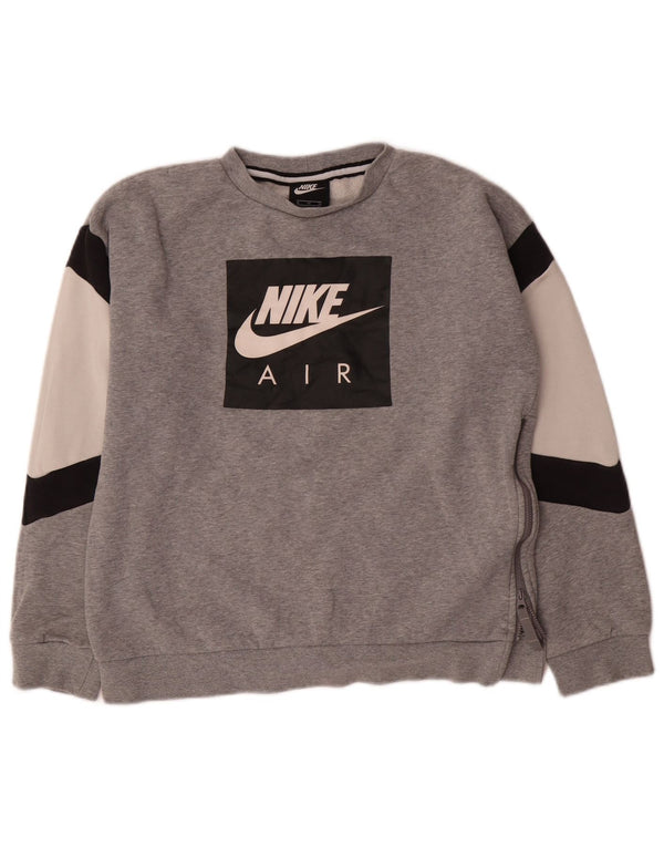 Nike Boys Air Graphic Sweatshirt džemper 13-14 godina XL siva boja