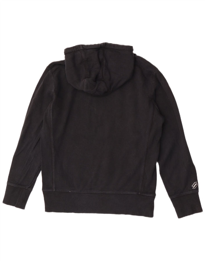 Superdry muška majica s kapuljačom Srednje crni pamuk