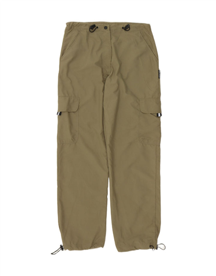 OLYMPIA Mens Straight Cargo Trousers W36 L30 Khaki Polyester Vintage Olympia and Second-Hand Olympia from Messina Hembry 