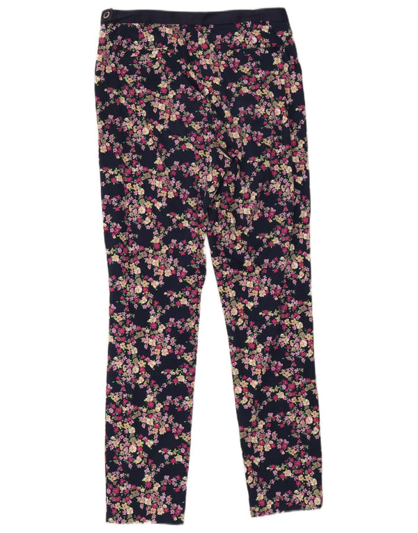 Laura Ashley Ženske ležerne hlače UK 10 male W30 L28 tamnoplave cvjetne