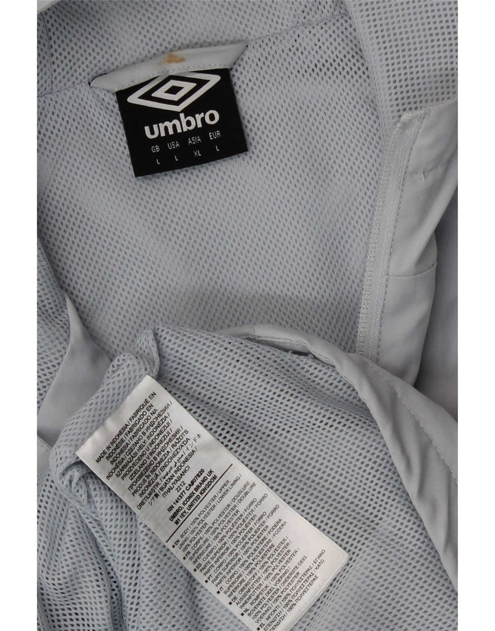 Umbro muška kišna jakna s kapuljačom UK 40, veliki sivi poliester