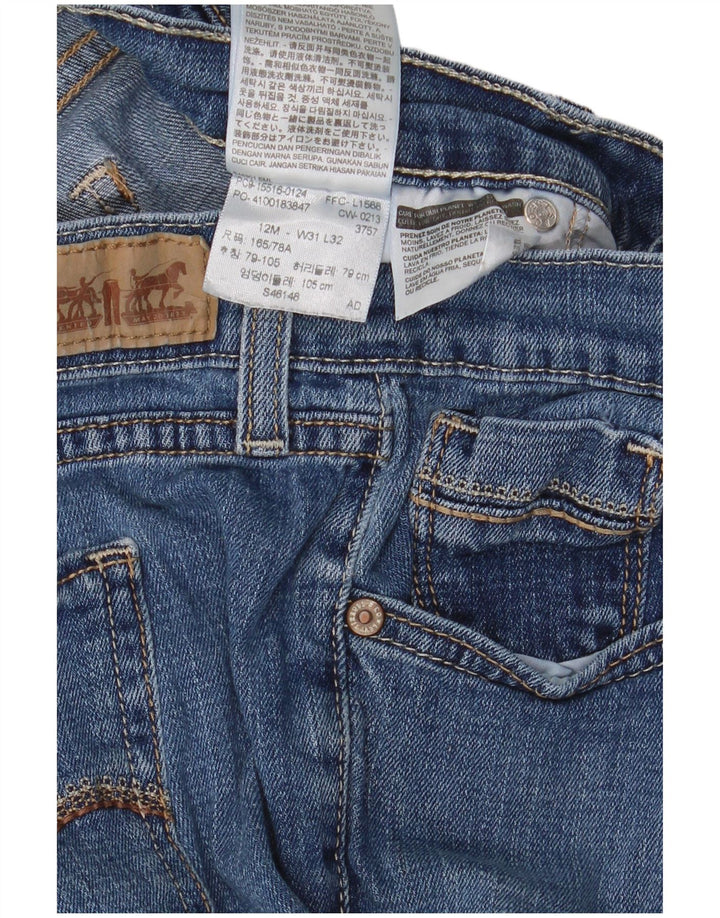 Levi's ženske 515 Bootcut traperice W31 L32 plavi pamuk