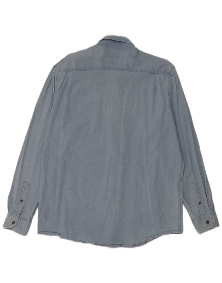 Wrangler muška traper košulja Large Blue Cotton