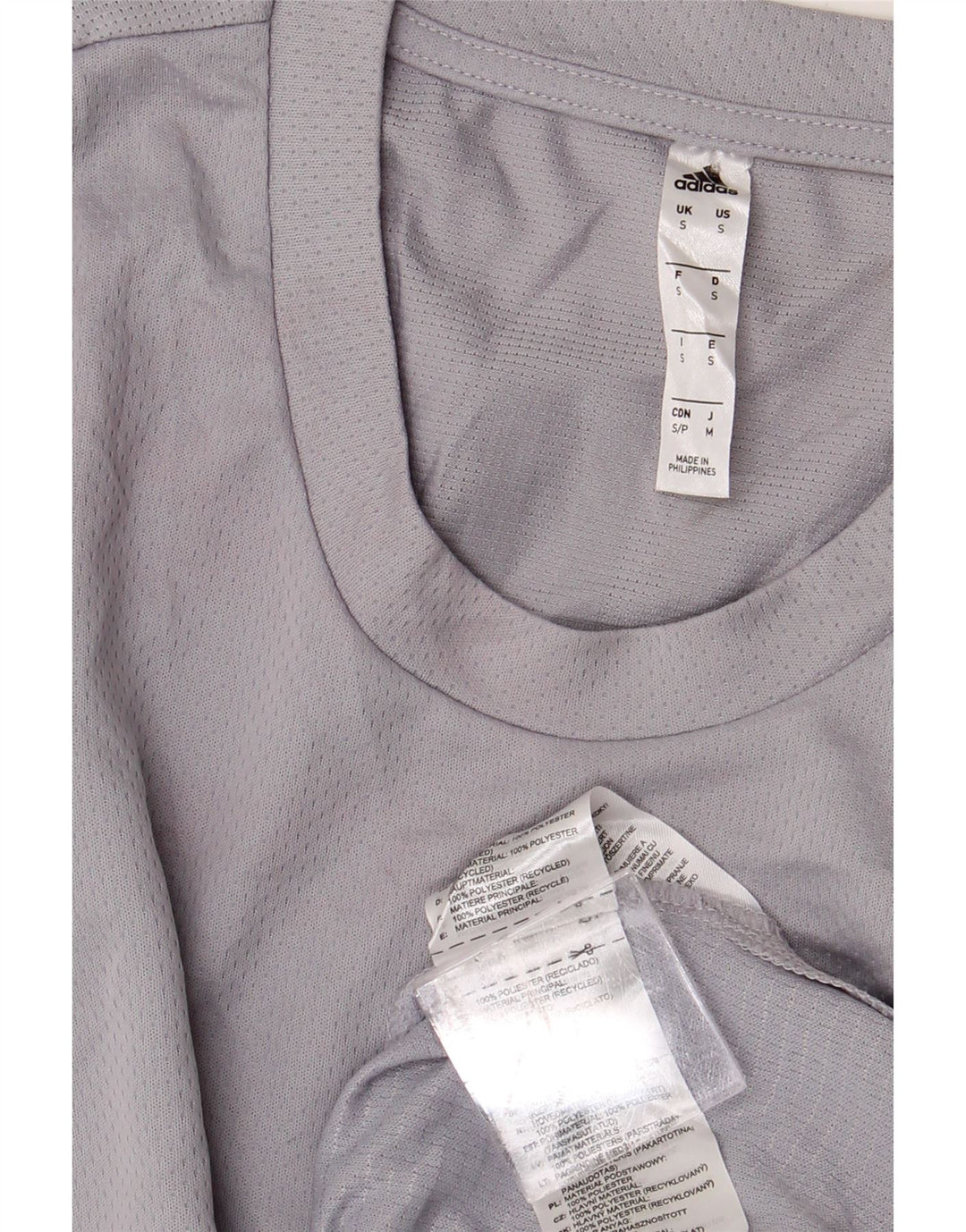 ADIDAS muška majica kratkih rukava, mali sivi poliester