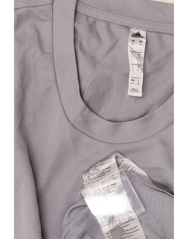 ADIDAS muška majica kratkih rukava, mali sivi poliester