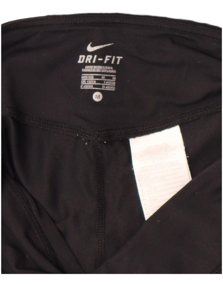 Nike ženske Capri tajice UK 12/14 srednje crne najlonske