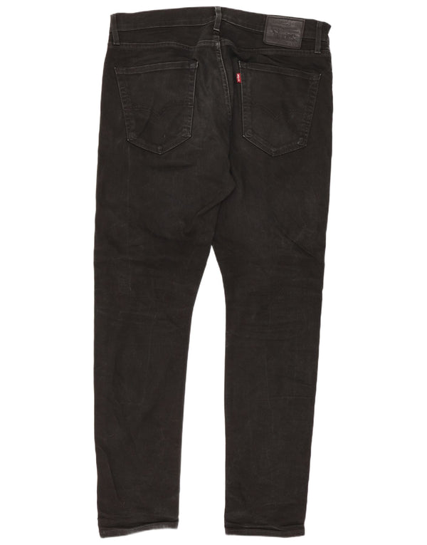 Levi's muške 512 sužene uske traperice W36 L32 crni pamuk
