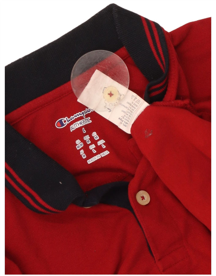 CHAMPION Muška polo majica Velika crvena pamuk