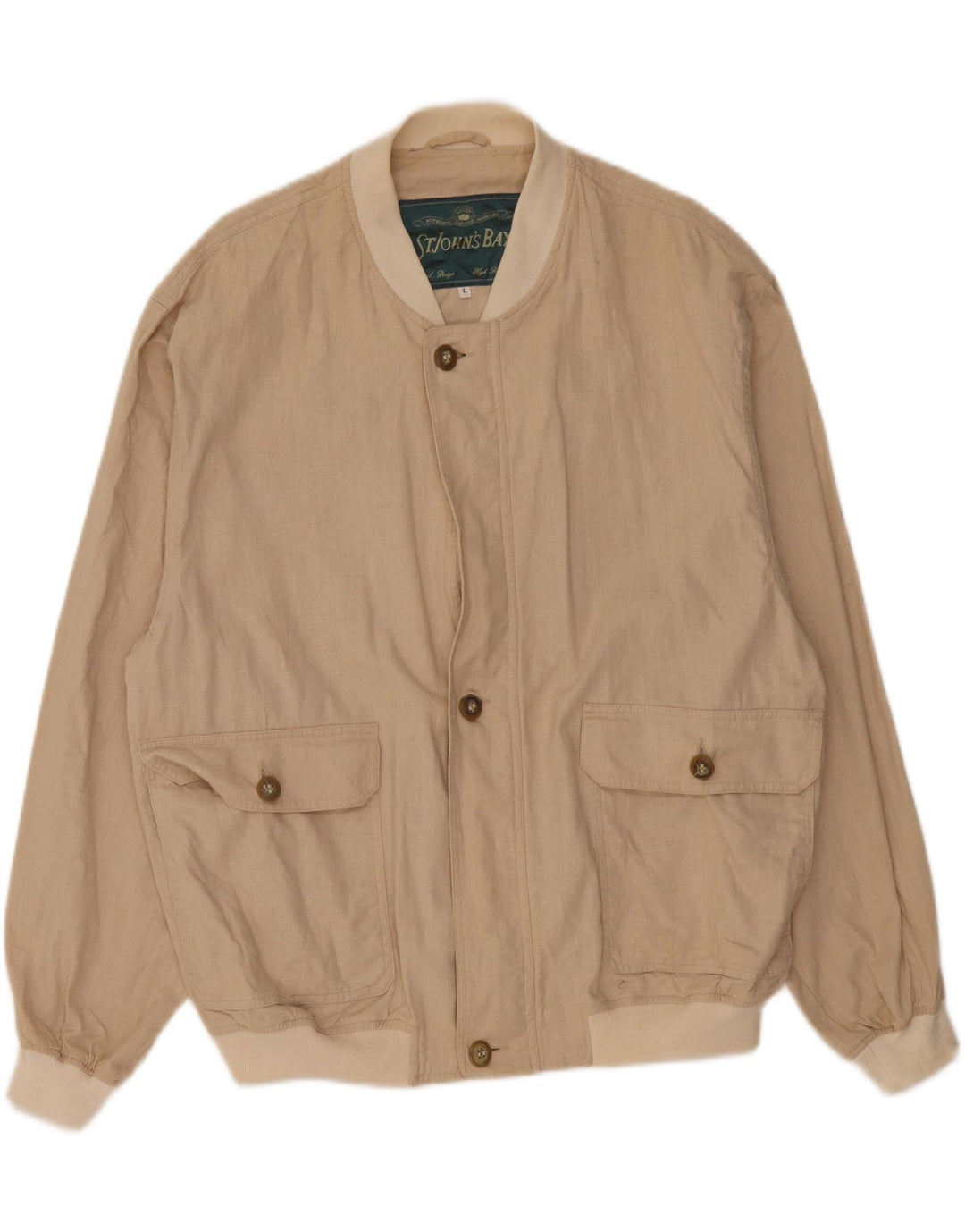 St John's Bay muška bomber jakna UK 40 Large Beige Lan